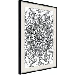 Arkiio Affisch Black Mandala [Poster] 20x30 Poster